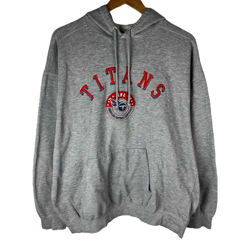 Vintage 90s Lee Sport Mens XL Tennessee Titans Hoodie Sweatshirt Pullover NFL